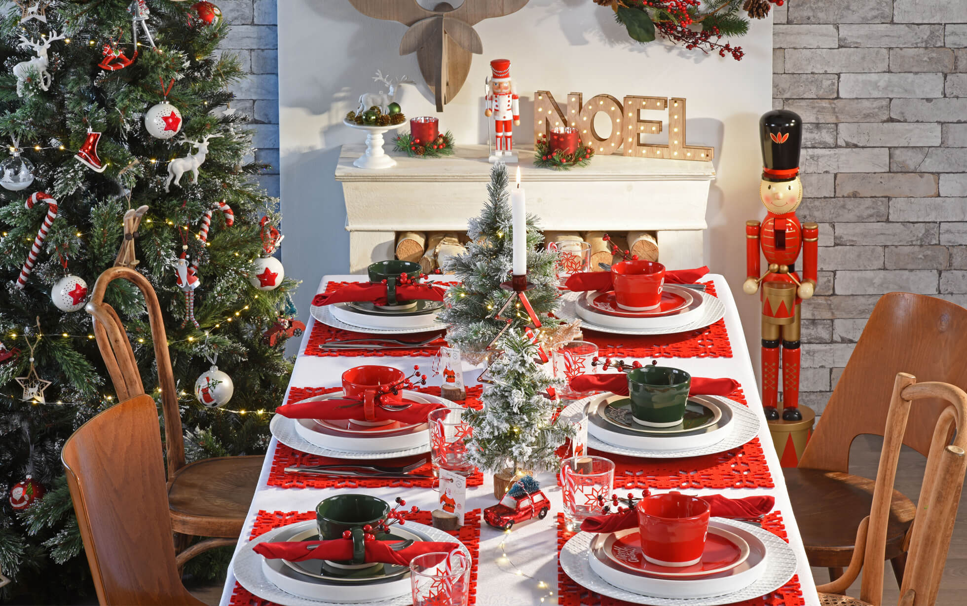Centro de mesa de Navidad para centro de mesa de Navidad con decoración de  Navidad y decoración de mesa de comedor de Navidad para decoración de mesa